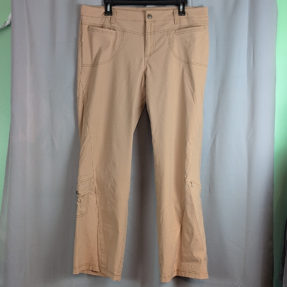 Athleta Tan Wide Leg Pants